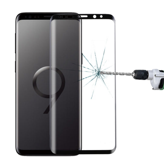 For Galaxy S9 9H Surface Hardness 3D Curved Edge Anti-scratch Full Screen HD Tempered Glass Screen Protector (Black)