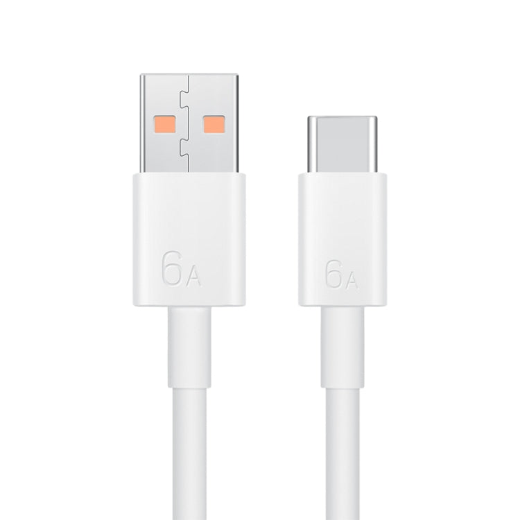 Original Huawei CC790 USB Type-A to USB-C / Type-C Interface 6A Data Cable, Cable Length: 1m(White) - USB-C & Type-C Cable by Huawei | Online Shopping UK | buy2fix