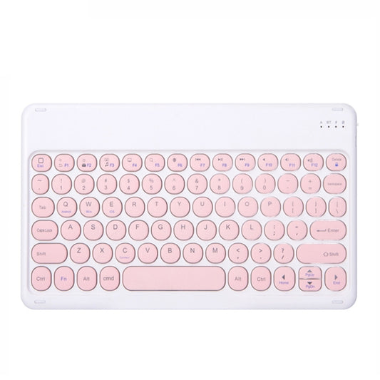 X3 10 inch Universal Tablet Round Keycap Wireless Bluetooth Keyboard (Pink) - Universal Keyboard by buy2fix | Online Shopping UK | buy2fix