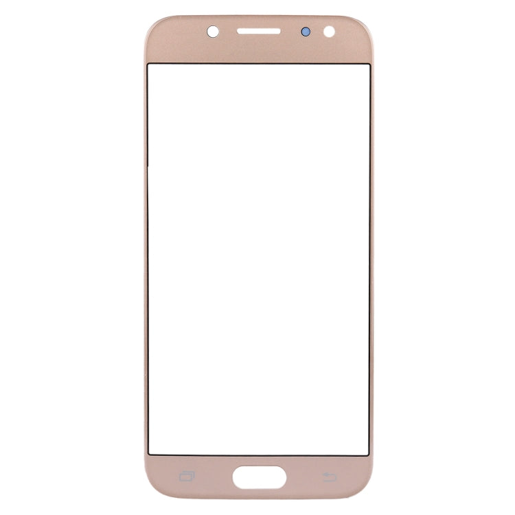 For Galaxy J7 (2017) / J730 Front Screen Outer Glass Lens (Gold) - Outer Glass Lens by buy2fix | Online Shopping UK | buy2fix