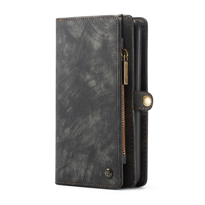 CaseMe-008 Detachable Multifunctional Retro Frosted Horizontal Flip Leather Case for Galaxy A50, with Card Slot & Holder & Zipper Wallet & Photo Frame(Black) - Galaxy Phone Cases by CaseMe | Online Shopping UK | buy2fix