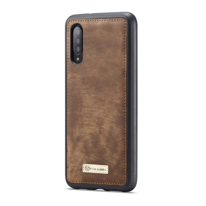 CaseMe-008 Detachable Multifunctional Retro Frosted Horizontal Flip Leather Case for Galaxy A50, with Card Slot & Holder & Zipper Wallet & Photo Frame(Brown) - Galaxy Phone Cases by CaseMe | Online Shopping UK | buy2fix