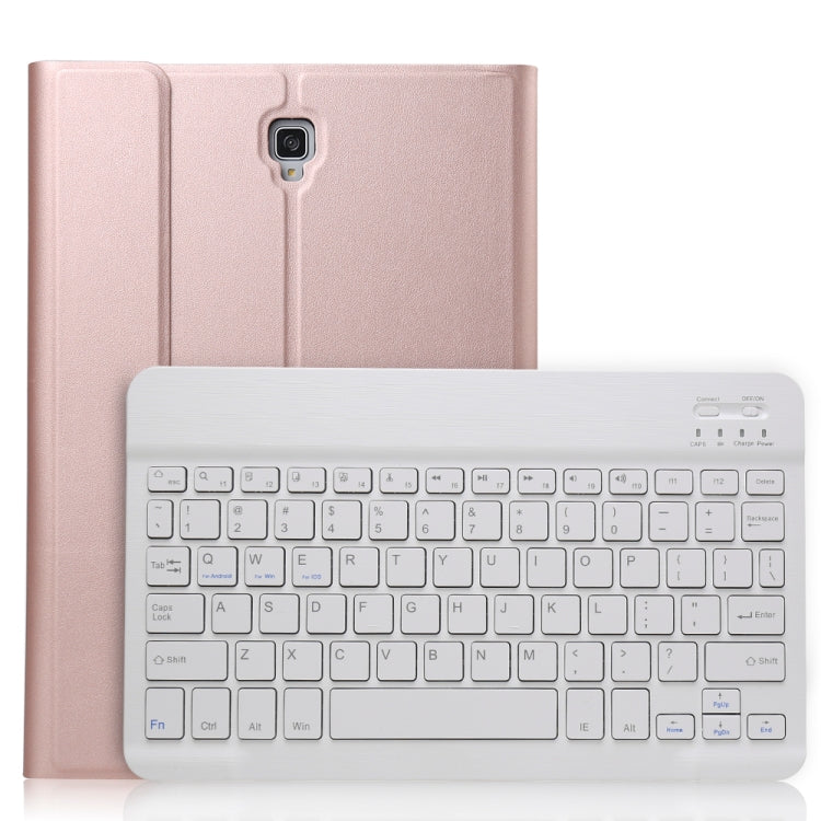 A590 Ultra-thin Detachable Magnetic Bluetooth Keyboard Leather Tablet Case for Galaxy Tab A 10.5 T590 / T595, with Holder(Rose Gold) - Samsung Keyboard by buy2fix | Online Shopping UK | buy2fix