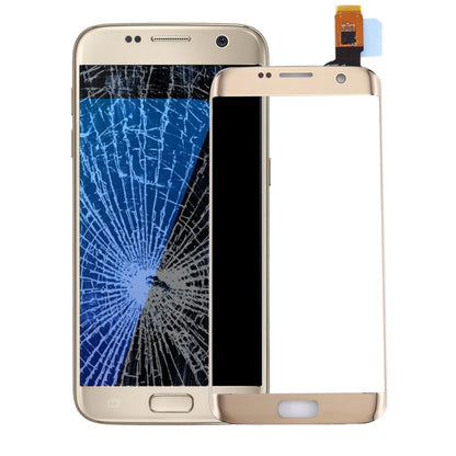 For Galaxy S7 Edge / G9350 / G935F / G935A Touch Panel (Gold) - Outer Glass Lens by buy2fix | Online Shopping UK | buy2fix