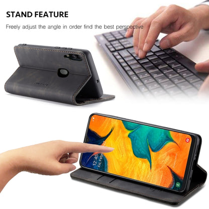 CaseMe-013 Multifunctional Retro Frosted Horizontal Flip Leather Case for Galaxy A40, with Card Slot & Holder & Wallet(Black) by CaseMe