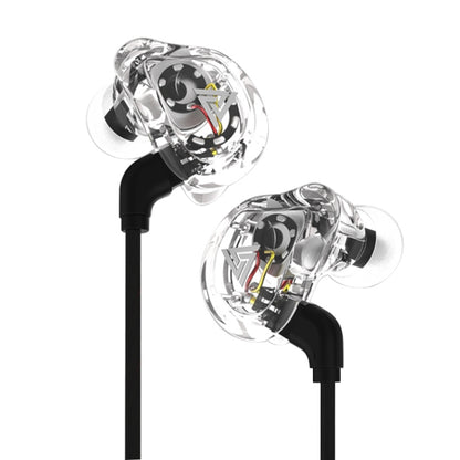 QKZ VK1 Plug-in Design Four-unit Music Headphones, Support for Changing Lines Basic Version - In Ear Wired Earphone by QKZ | Online Shopping UK | buy2fix