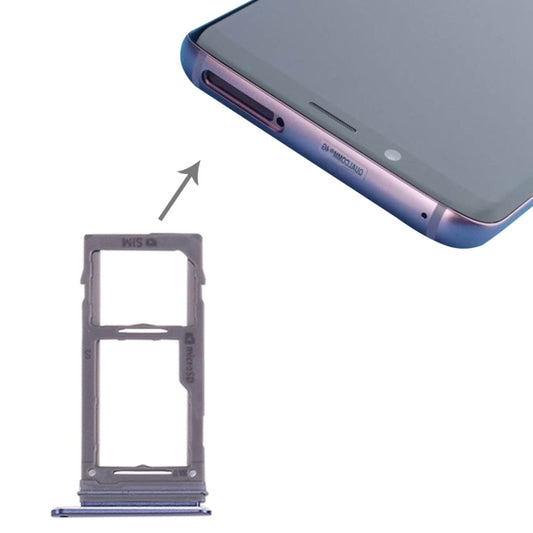 For Galaxy S9+ / S9 SIM & Micro SD Card Tray (Blue) - Card Tray by buy2fix | Online Shopping UK | buy2fix