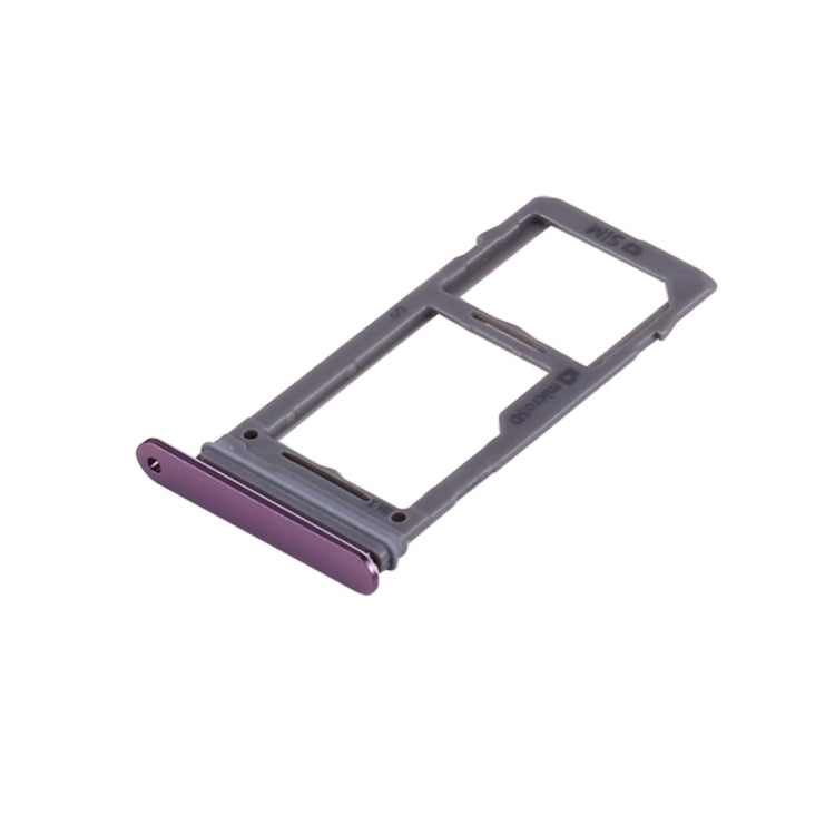 For Galaxy S9+ / S9 SIM & Micro SD Card Tray (Purple) - Card Tray by buy2fix | Online Shopping UK | buy2fix