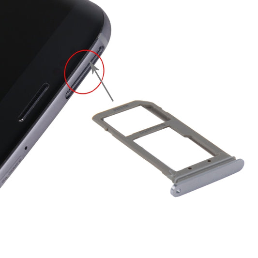 For Galaxy S7 Edge / G935 SIM Card Tray and Micro SD Card Tray  (Blue) - Card Tray by buy2fix | Online Shopping UK | buy2fix