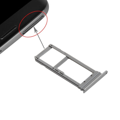 For Galaxy S7 Edge / G935 SIM Card Tray and Micro SD Card Tray  (Grey) - Card Tray by buy2fix | Online Shopping UK | buy2fix