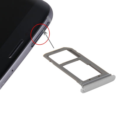 For Galaxy S7 Edge / G935 SIM Card Tray and Micro SD Card Tray  (Silver) - Card Tray by buy2fix | Online Shopping UK | buy2fix