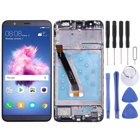 OEM-LCD-Bildschirm für Huawei P Smart (Enjoy 7S), FIG-LX1, FIG-LA1, FIG-LX2, FIG-LX3 Digitizer Vollmontage mit Rahmen (Schwarz)