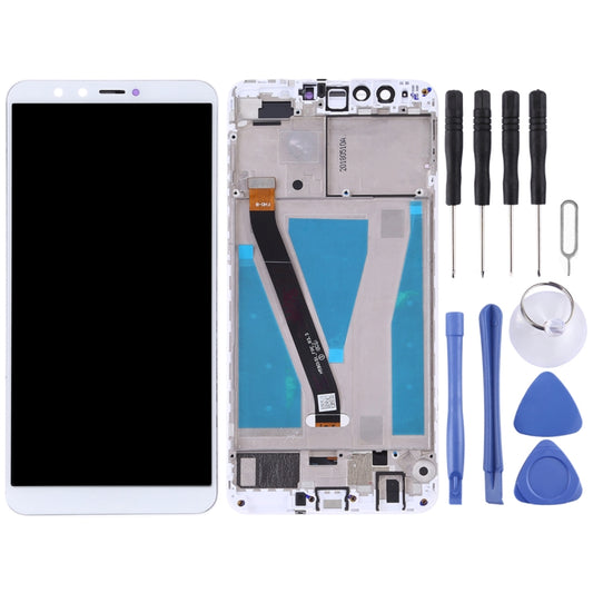 OEM LCD Screen for Huawei Enjoy 8 Plu Digitizer Full Assembly with Frame s(White) by buy2fix