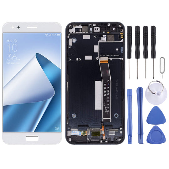 OEM LCD Screen for Asus ZenFone 4 ZE554KL Z01KDA Z01KD Z01KS  Digitizer Full Assembly with Frame（White)