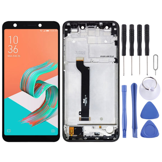 OEM LCD Screen for Asus ZenFone 5 Lite X017DA ZC600KL S630 SDM630 Digitizer Full Assembly with Frame（Black)