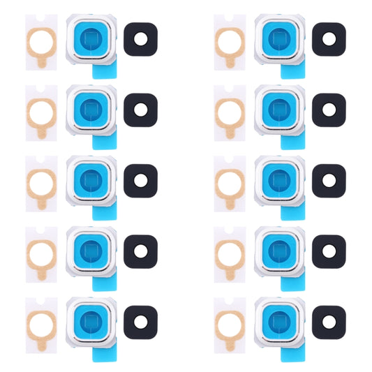 For Galaxy S6 Edge + / G9280 10pcs Back Camera Bezel & Lens Cover with Sticker - Camera Series by buy2fix | Online Shopping UK | buy2fix