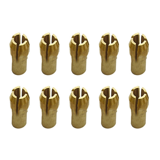10 PCS Three-claw Copper Clamp Nut for Electric Mill Fittings，Bore diameter: 3.0mm by buy2fix
