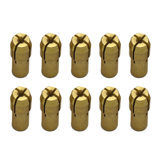 10 PCS Three-claw Copper Clamp Nut for Electric Mill Fittings，Bore diameter: 1.0mm by buy2fix