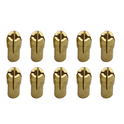 10 PCS Three-claw Copper Clamp Nut for Electric Mill Fittings，Bore diameter: 1.8mm - Hex Key & Spanner by buy2fix | Online Shopping UK | buy2fix