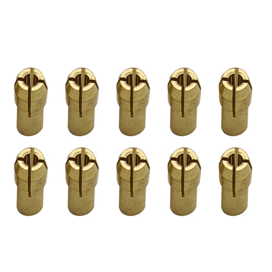 10 PCS Three-claw Copper Clamp Nut for Electric Mill Fittings，Bore diameter: 1.8mm by buy2fix