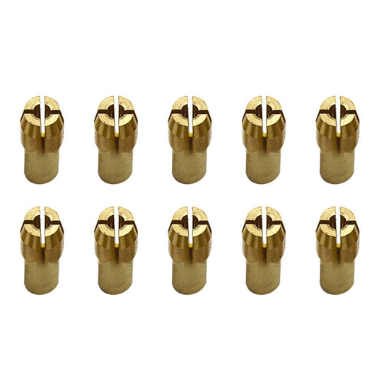 10 PCS Three-claw Copper Clamp Nut for Electric Mill Fittings，Bore diameter: 2.2mm by buy2fix