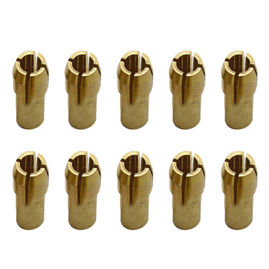 10 PCS Three-claw Copper Clamp Nut for Electric Mill Fittings，Bore diameter: 3.2mm by buy2fix