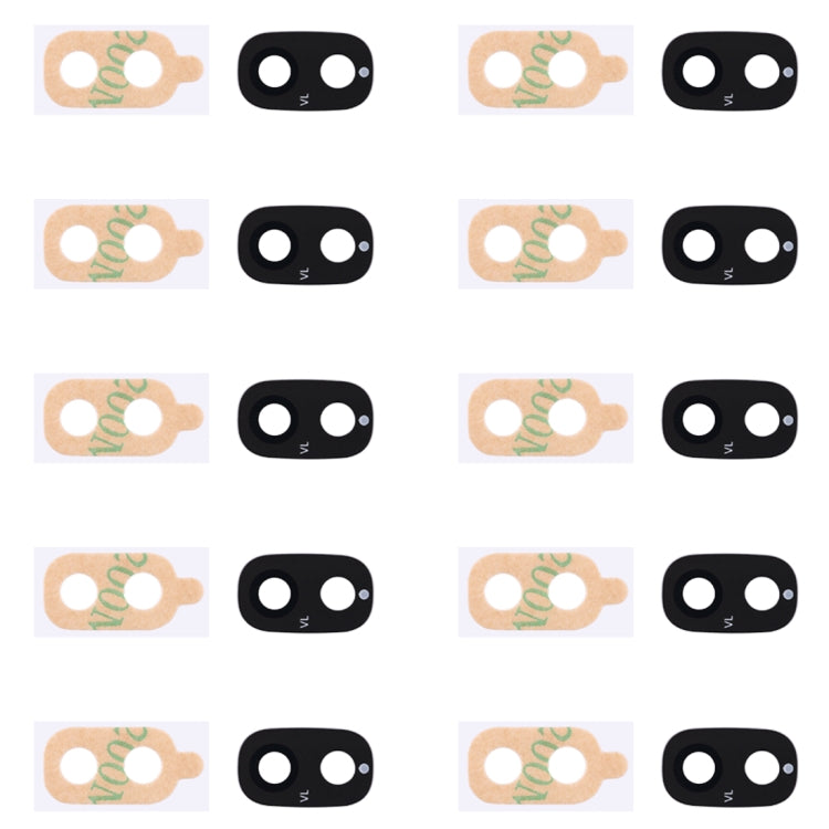 For Galaxy J7 (2018) 10pcs Back Camera Lens Cover with Sticker - Camera Series by buy2fix | Online Shopping UK | buy2fix