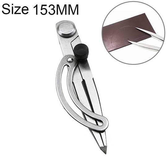Carbon Steel Head Spacing Gauge Compasses Industrial Leather Side Liner Tool, Length: 153mm