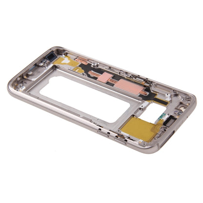 For Galaxy S7 / G930 Front Housing LCD Frame Bezel Plate (Gold) - Frame Bezel Plate by buy2fix | Online Shopping UK | buy2fix