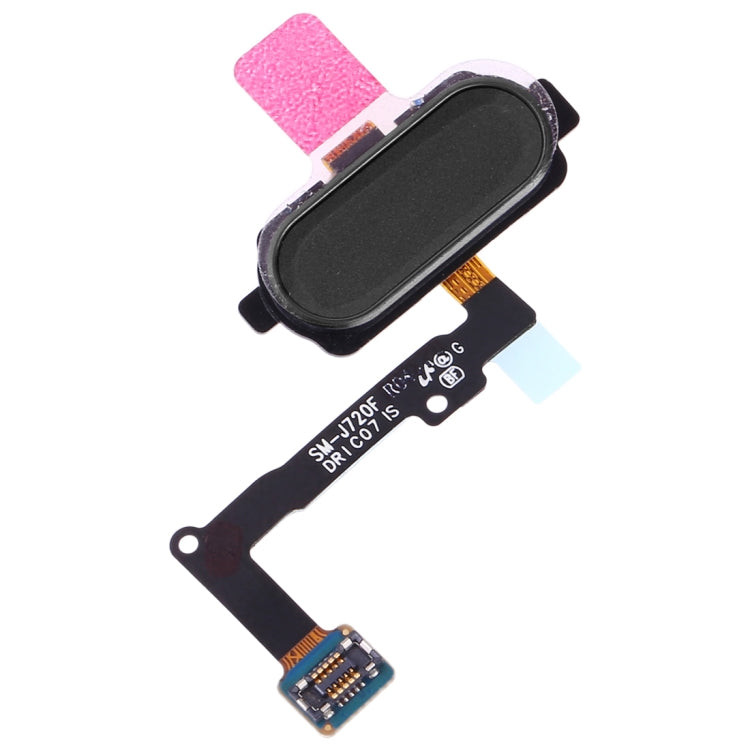 For Galaxy J7 Duo SM-J720F Fingerprint Sensor Flex Cable(Black) - Flex Cable by buy2fix | Online Shopping UK | buy2fix