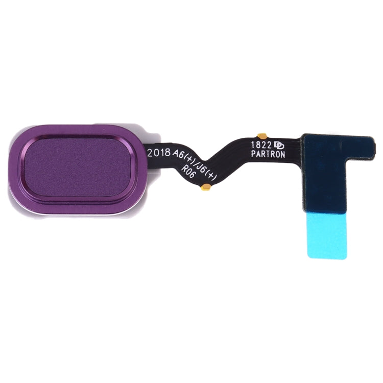 For Galaxy J6 (2018) SM-J600F/DS SM-J600G/DS Fingerprint Sensor Flex Cable(Purple) - Flex Cable by buy2fix | Online Shopping UK | buy2fix
