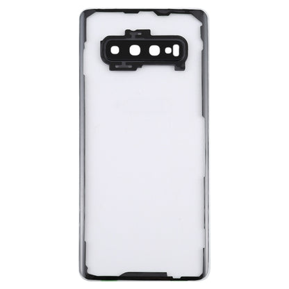 For Samsung Galaxy S10+ SM-G9750 G975F Transparent Battery Back Cover with Camera Lens Cover (Transparent) - Back Cover by buy2fix | Online Shopping UK | buy2fix