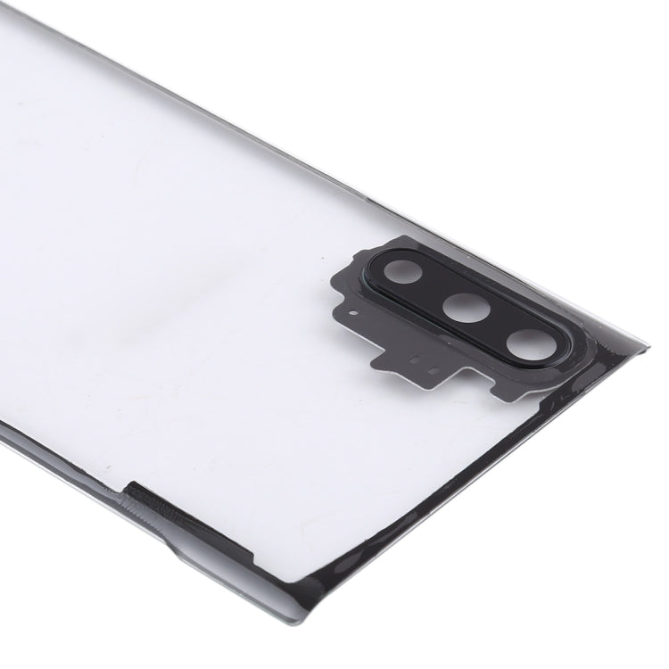 For Samsung Galaxy Note 10 N970 N9700 Transparent Battery Back Cover with Camera Lens Cover (Transparent) - Back Cover by buy2fix | Online Shopping UK | buy2fix