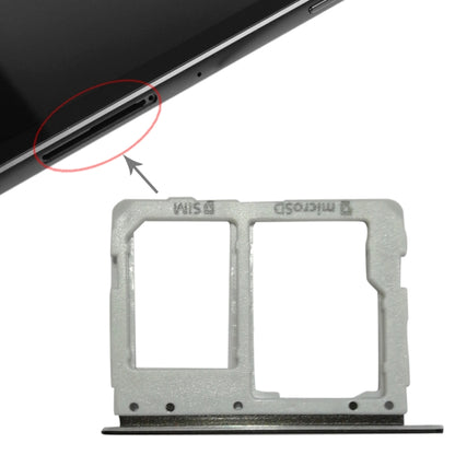 For Galaxy Tab S3 9.7 / T825 (3G Version) SIM Card Tray + Micro SD Card Tray (Black) - Card Tray by buy2fix | Online Shopping UK | buy2fix