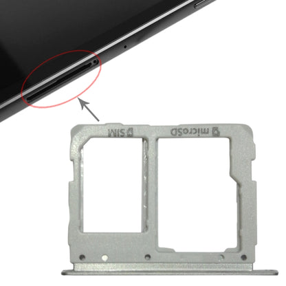 For Galaxy Tab S3 9.7 / T825 (3G Version) SIM Card Tray + Micro SD Card Tray (Silver) - Card Tray by buy2fix | Online Shopping UK | buy2fix