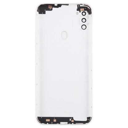 For Samsung Galaxy A11 SM-A115F Back Cover with Camera Lens Cover(White) - Back Cover by buy2fix | Online Shopping UK | buy2fix