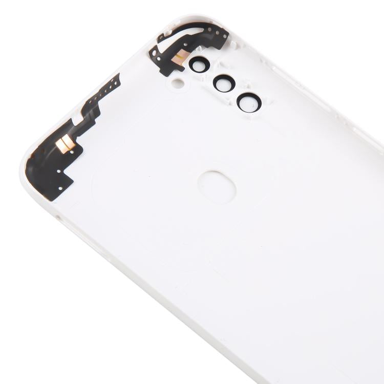 For Samsung Galaxy A11 SM-A115F Back Cover with Camera Lens Cover(White) - Back Cover by buy2fix | Online Shopping UK | buy2fix