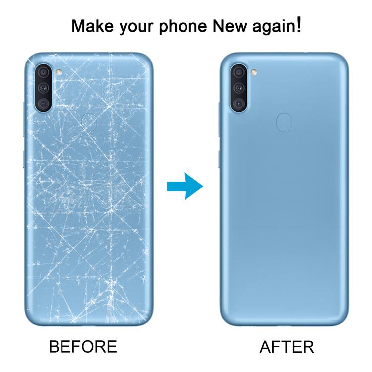 For Samsung Galaxy A11 SM-A115F Back Cover with Camera Lens Cover(Red) - Back Cover by buy2fix | Online Shopping UK | buy2fix