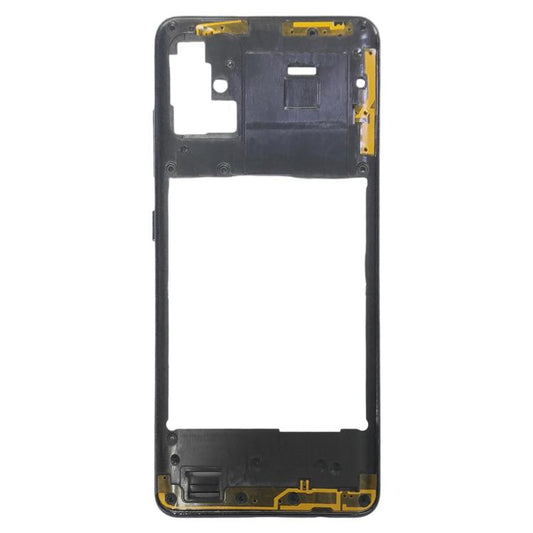 For Samsung Galaxy A51  Middle Frame Bezel Plate (Black) - Frame Bezel Plate by buy2fix | Online Shopping UK | buy2fix