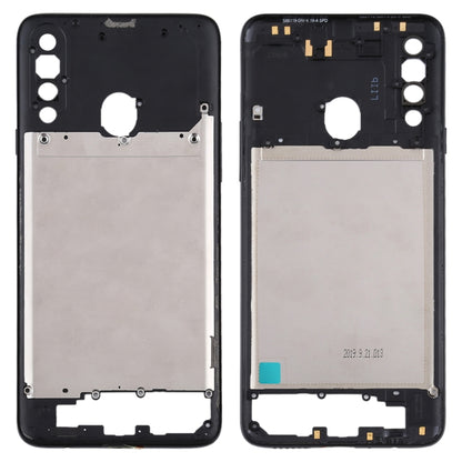 For Samsung Galaxy A20s  Middle Frame Bezel Plate (Black) - Frame Bezel Plate by buy2fix | Online Shopping UK | buy2fix