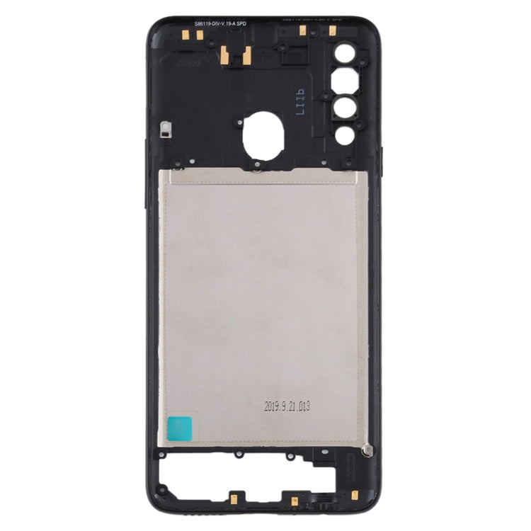 For Samsung Galaxy A20s  Middle Frame Bezel Plate (Black) - Frame Bezel Plate by buy2fix | Online Shopping UK | buy2fix