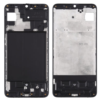 For Samsung Galaxy A70s  Front Housing LCD Frame Bezel Plate (Black) - Frame Bezel Plate by buy2fix | Online Shopping UK | buy2fix