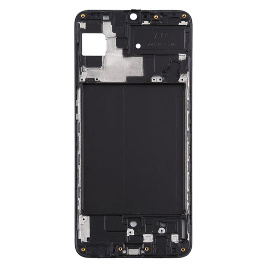 For Samsung Galaxy A70s  Front Housing LCD Frame Bezel Plate (Black) - Frame Bezel Plate by buy2fix | Online Shopping UK | buy2fix