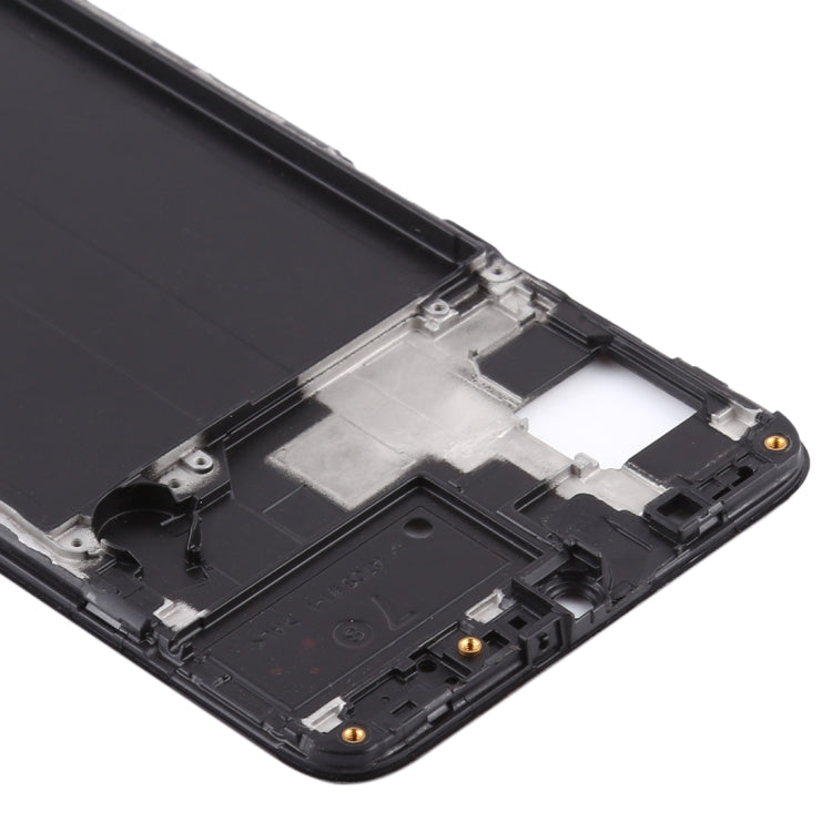 For Samsung Galaxy A70s  Front Housing LCD Frame Bezel Plate (Black) - Frame Bezel Plate by buy2fix | Online Shopping UK | buy2fix