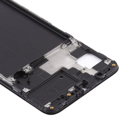For Samsung Galaxy A70s  Front Housing LCD Frame Bezel Plate (Black) - Frame Bezel Plate by buy2fix | Online Shopping UK | buy2fix