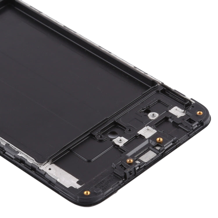For Samsung Galaxy A70s  Front Housing LCD Frame Bezel Plate (Black) - Frame Bezel Plate by buy2fix | Online Shopping UK | buy2fix