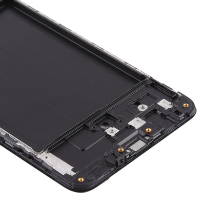For Samsung Galaxy A70s  Front Housing LCD Frame Bezel Plate (Black) - Frame Bezel Plate by buy2fix | Online Shopping UK | buy2fix