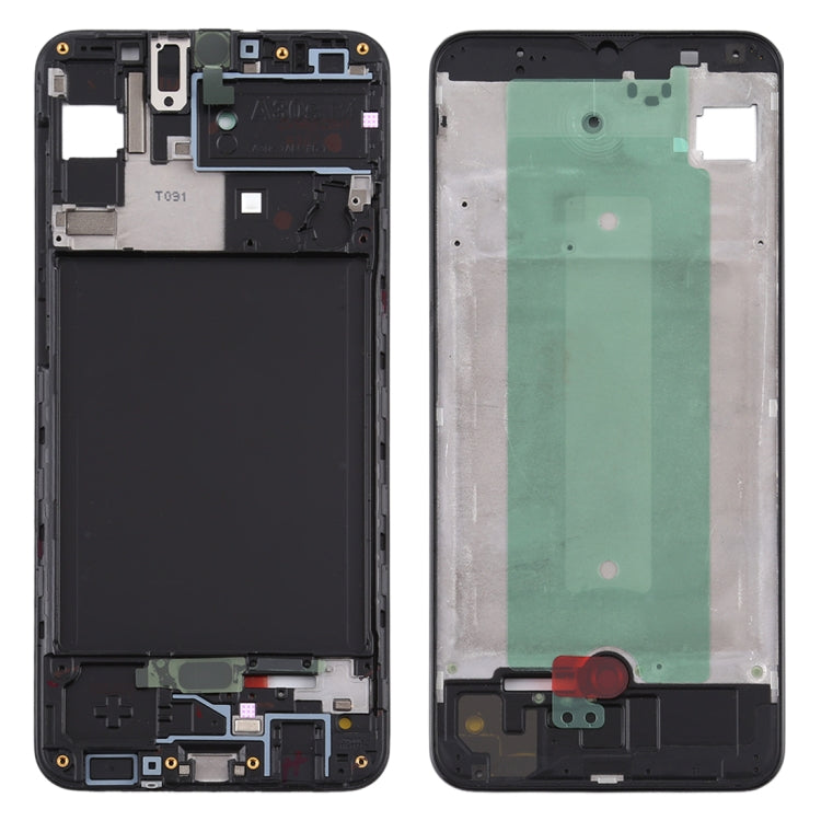 For Samsung Galaxy A30s  Front Housing LCD Frame Bezel Plate (Black) - Frame Bezel Plate by buy2fix | Online Shopping UK | buy2fix