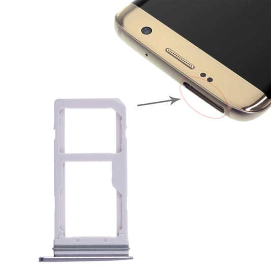 For Galaxy S7 Edge 2 SIM Card Tray / Micro SD Card Tray (Blue) - Card Tray by buy2fix | Online Shopping UK | buy2fix
