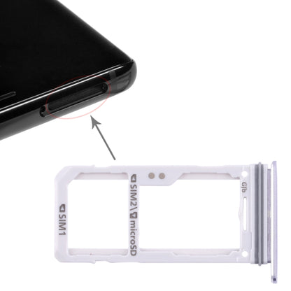 For Galaxy Note 8 2 SIM Card Tray / Micro SD Card Tray (Grey) - Card Tray by buy2fix | Online Shopping UK | buy2fix